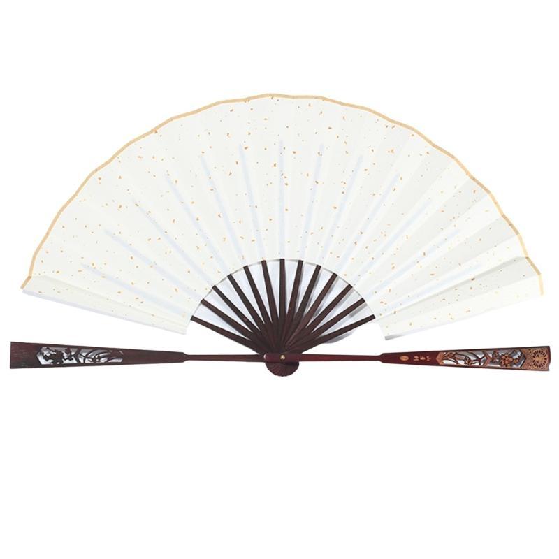  Blank Rice Paper Fan Hangings Fan Decorative Fan Folding Craft Fan Cover Decorative Fan
