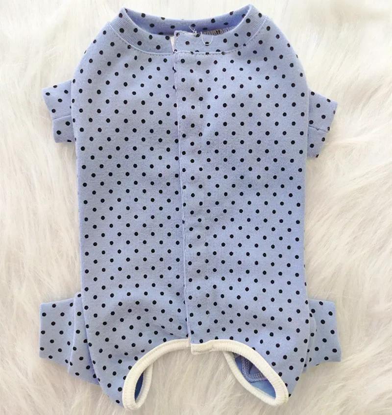 

Cotton Dog Jumpsuit Pajamas Puppy Small Dog Costume Pyjama Yorkshire Pomeranian Maltese Poodle Bichon Frise Pet Clothing Coat S