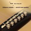 6Pcs Guitar Strings Nail Metal Acoustic Guitar Bridge Pins Brass Fixed Cone Pins String Nut Nails For Guitar Parts Replacement