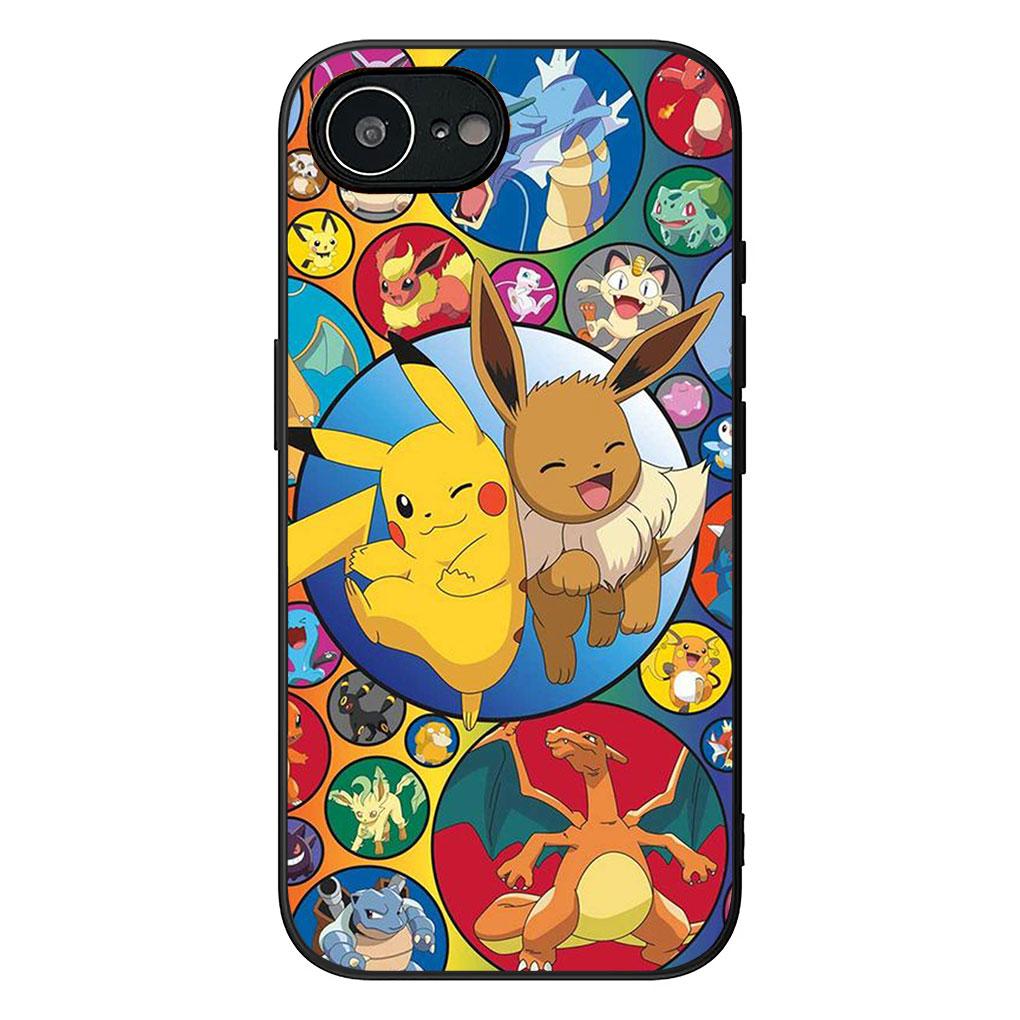 P-Pikachus P-Pokemons GO Eevees Phone Cover for Samsung Galaxy A05 A06 A14 A50 A51 A52 A12 A13 A23 A70 A07 A25 A26 M53 A56 Case