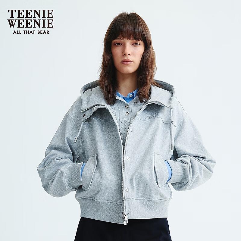 Teenie Weenie Women's Solona Bear Hooded Zip-Up Sweatshirt