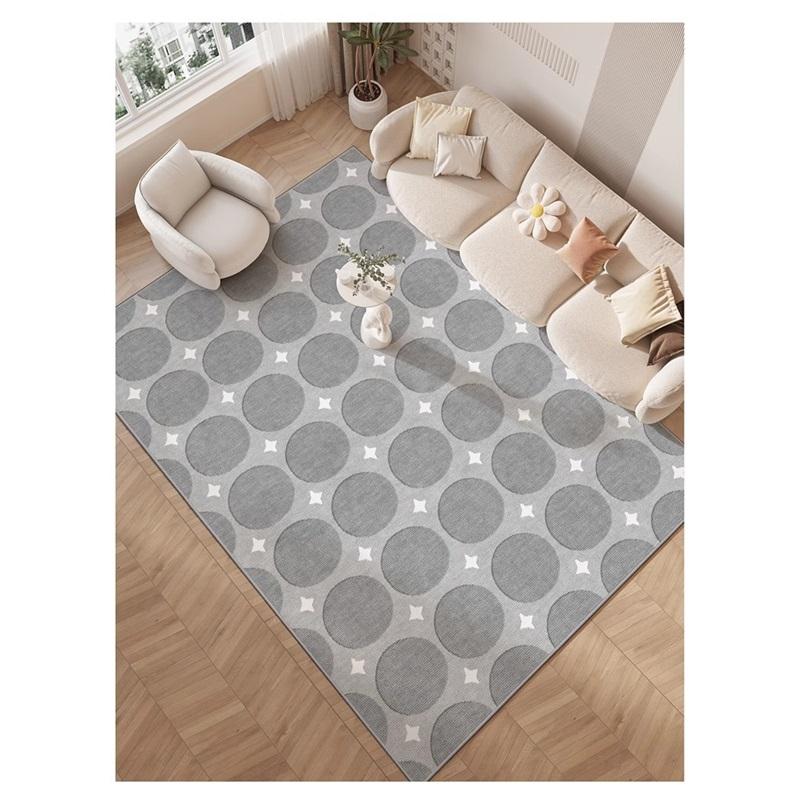 French Style Large Area Carpet For Living Room Stain Resistant Easy Care Non Slip Sofa Mat Home Absorbent Foot Mat