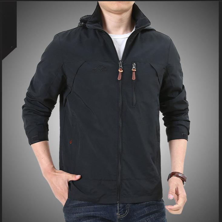 Sonbahar Açık Hava Erkek Kargo Ceket Kapşonlu Rüzgarlık Mont Yürüyüş Kamp Balıkçılık Taktik Erkek Giyim Nefes Alabilir Bomber Ceketler