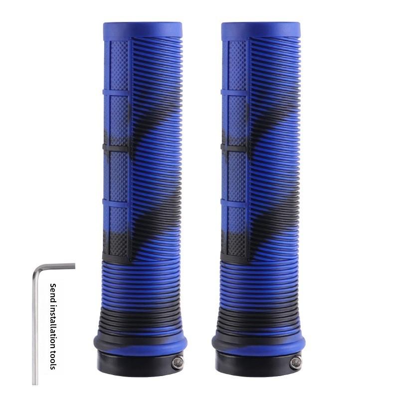Mountain Bike Grip Camouflage Rubber Straight Soft Anti-skid Pair Handle Road Bike Straight Handle Anti-skid Grip Grip