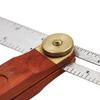 9Inch Adjustable Angle Rulers Gauges Tri Square Sliding T-Bevel with Wooden Handle Ruler Gauge Protractors Carpentry Tools