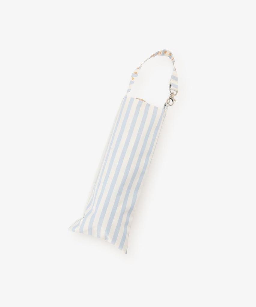 Afternoon Tea Living JL49 Dyed Stripe Folding Umbrella for Sun and Blue Parasol, Rain,