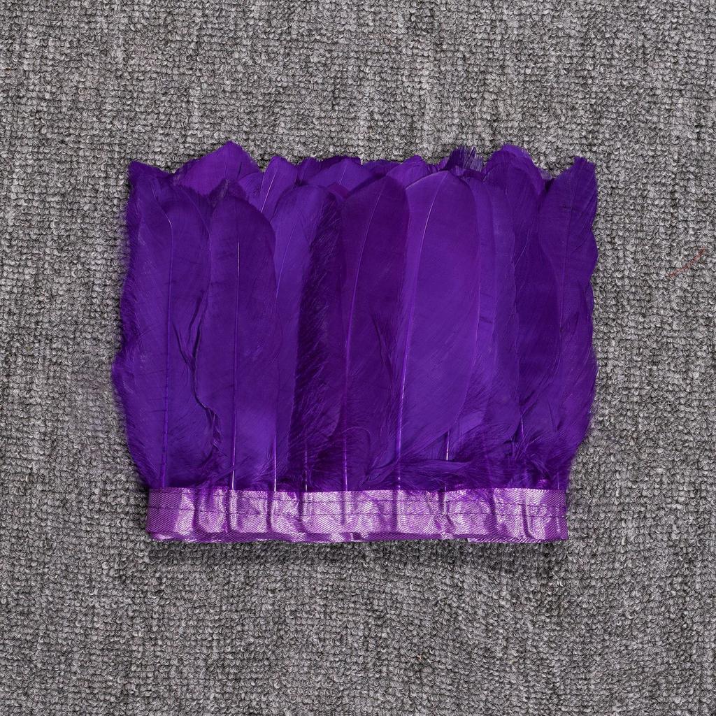 Goose Feather Large Floating Cloth Strip 2 Meters Feather Cloth Edge Goose Feather Cloth Strip Diy Feather Flower Stage Clothing Shawl Wing Decoration