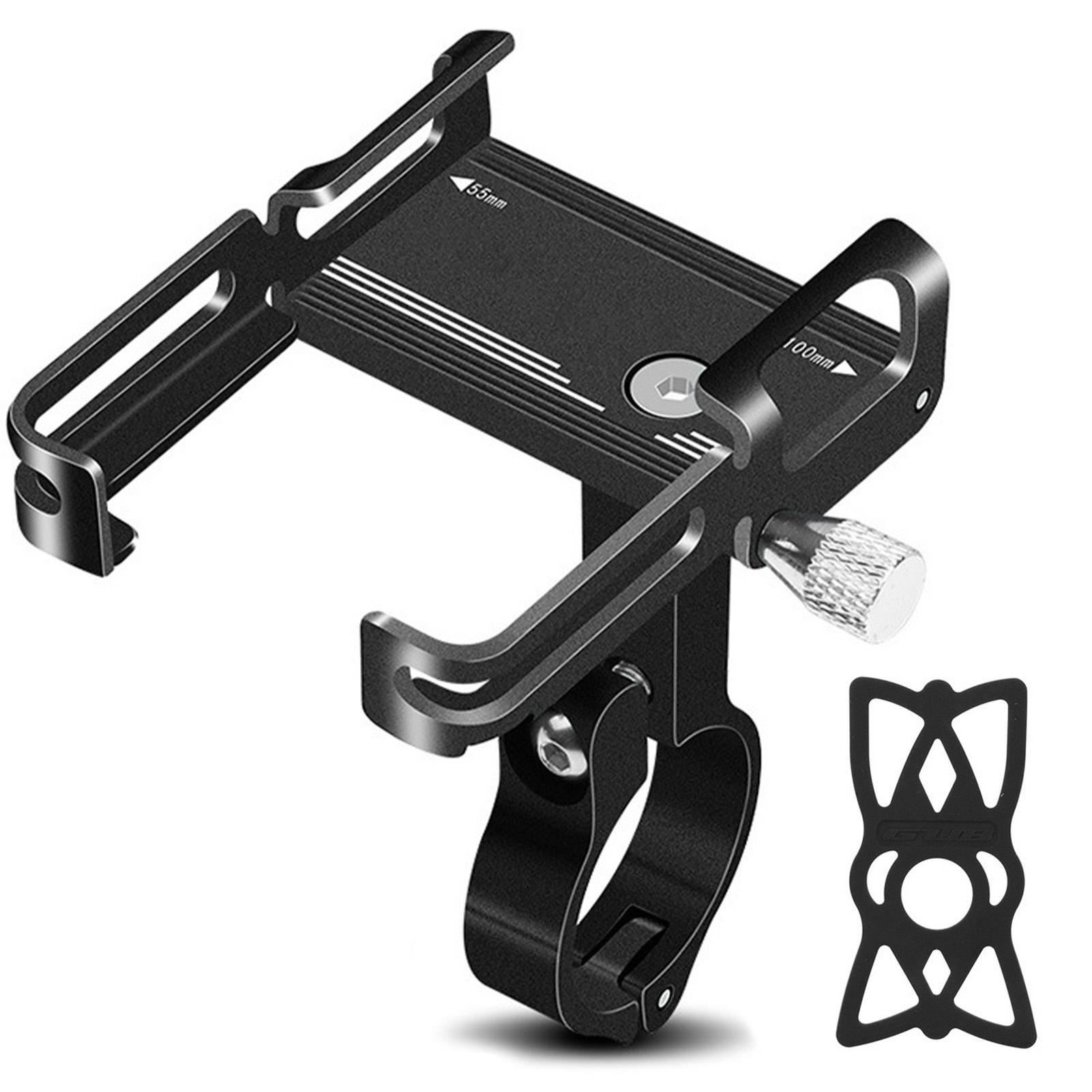Aluminum Alloy Bike Phone Holder   Bike Phone Mount Motorcycle Phone Holder with Silicone Buckle Fastener