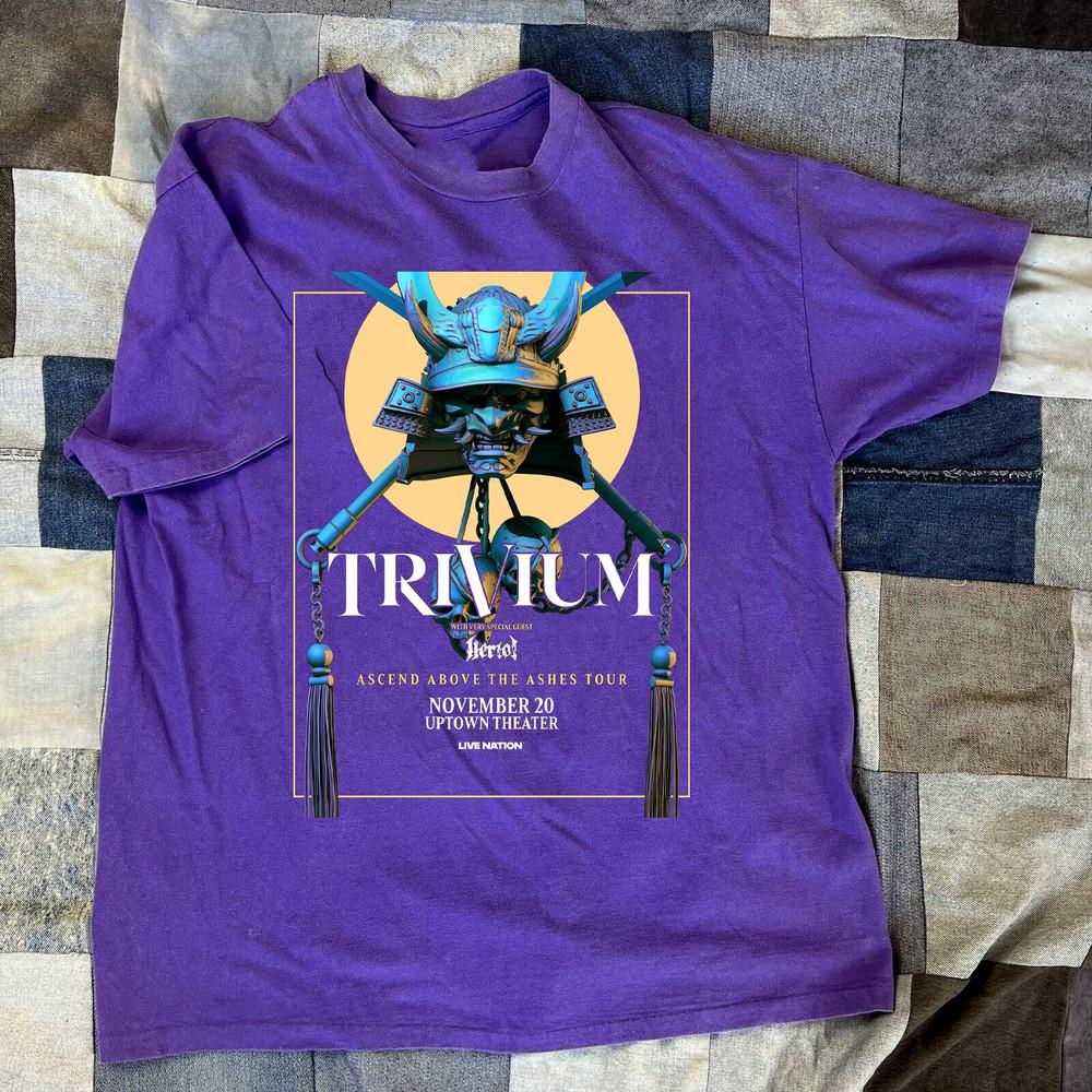 

Trivium With Jinjer Tour 2025 Purple T Shirt All Size S5XL KK358 Unisex T-Shirt XXXXL