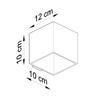 Quad 1 Black Wall Lamp