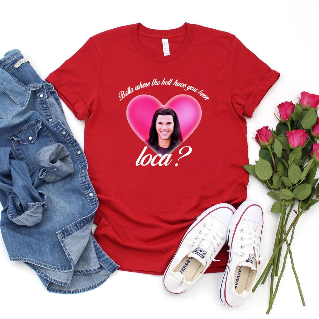 Bella Wo Zum Teufel Warst Du Loca Shirt Vintage Film T-Shirt Damen Kurzarm T-Shirt Vampir Shirt Lässiges Streetwear Top