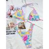Sexy Colorful Halter High Cut Bikini Women Swimwear Female Swimsuit Two-pieces Bikini Set Bather Bathing Suit Swim