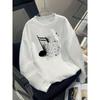 European Sizes Youth Boys' Musical Note Print Casual Sport Autumn Winter Long-Sleeve Sweatshirt, Warm Round Neck Top, Outdoor Wear.