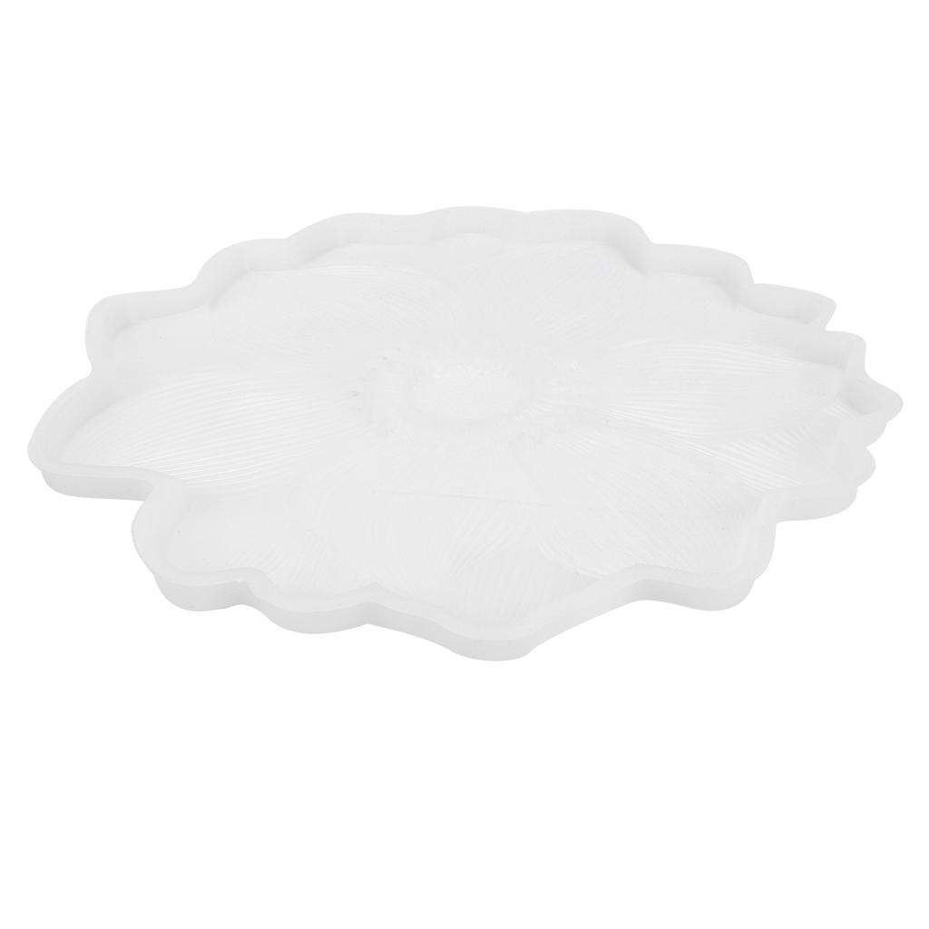 Molde de Silicona de Resina con Forma de Flor Reutilizable Flexible Resistente al Desgarro Molde de Bandeja Floral para Decoración del Hogar Proyecto de Arte