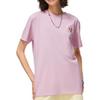 Li Ning X Disney Collaboration Crazy Animal Series Cartoon Pattern Round Neck Short Sleeve T-Shirt Women Tops Soft-Pink AHST272-2