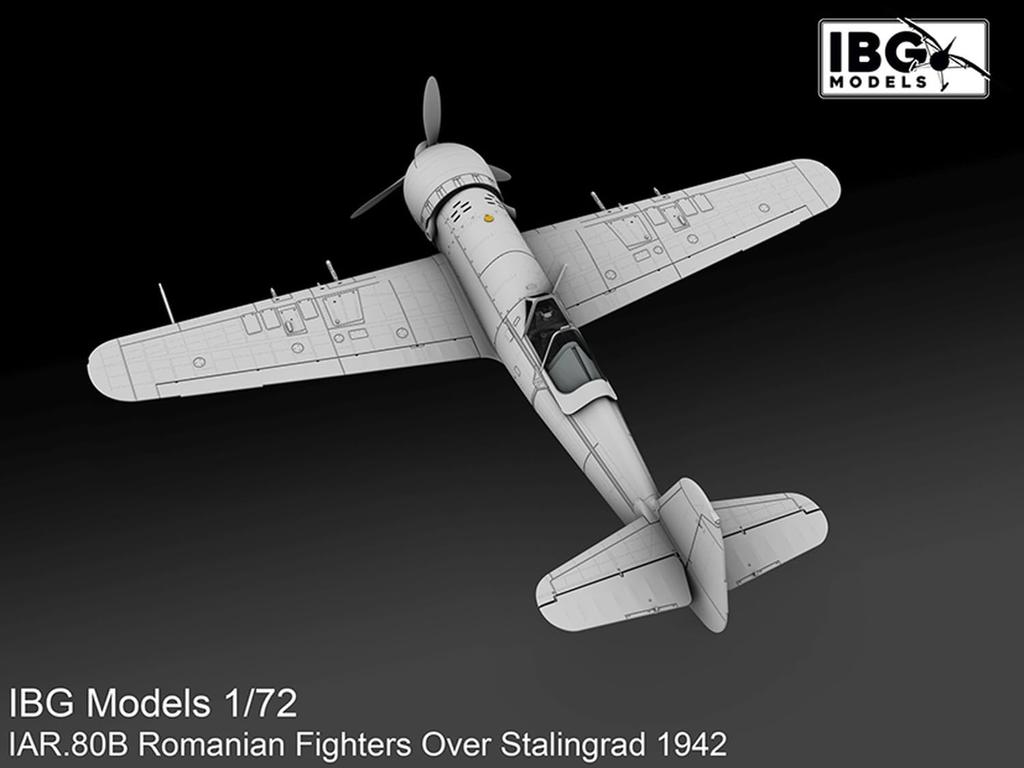 IBG Romanian Fighter Plane Over Stalingrad Plastic Model Kit PB72567 1/72 IAR.80B (Airplane)