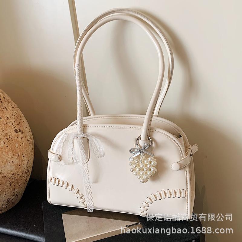 Large-capacity Bag Women's Spring and Summer 2025 New Simple and Versatile Shoulder Bag Texture Casual Work Commuter Pillow Bag