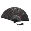 Summer Gift Prop Folding Fan Photo Prop Tool Silk Folding Fan Handle Hand Fan Home Decoration