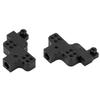2PCS Metal Aluminum Alloy Front Suspension Bracket Shock Mount for Axial SCX24 124 RC CarBlack