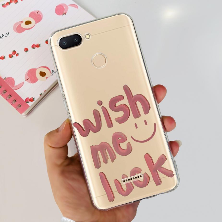 For Xiaomi Redmi 6 6A Case Cute Painted Cover Clear Silicone Phone Case Soft TPU Shell For Redmi 6A Redmi6 Redmi6A Fundas Bumper