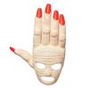 Crochet Hand Shaped Face Mask with Long Fingertips and Openings for Eyes and Mouth for Costume Party Role Play Accessory