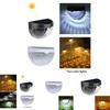 Solar Led Night Light For Outdoor Garden Wall Fence Decor Waterproof And Energy-efficient