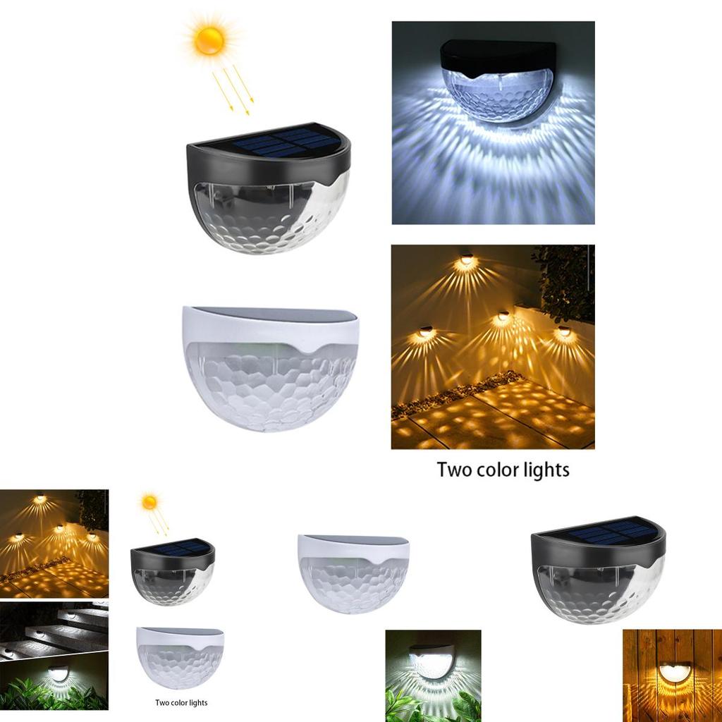 Solar Led Night Light For Outdoor Garden Wall Fence Decor Waterproof And Energy-efficient