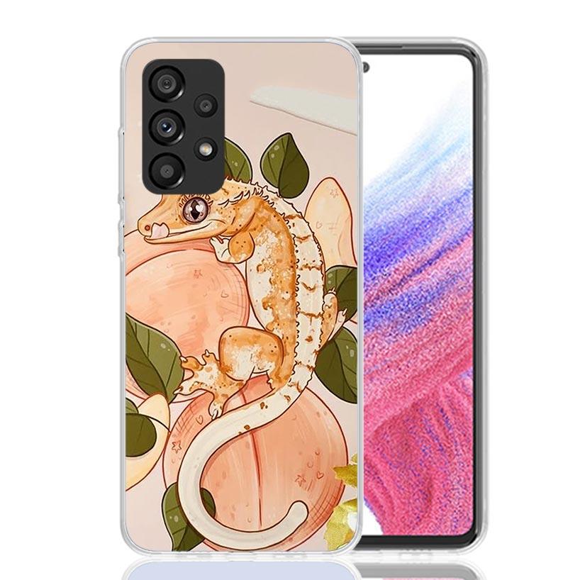 Lizards Geckos Phone Case For Samsung Galaxy A13 A14 A15 A16 A17 A53 A54 A55 A56 A33 A34 A35 A36 A23 A24 A25 A26 A05S A04S Galax