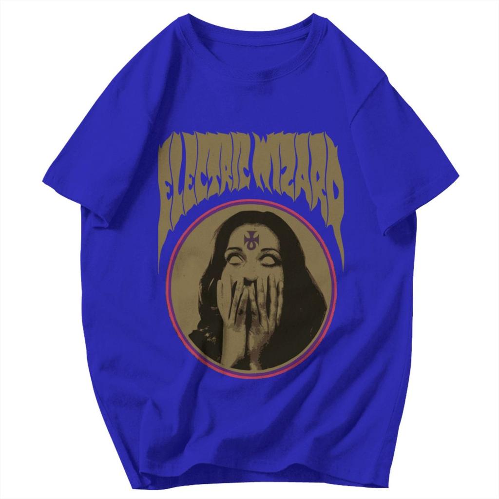 Men T Shirt Electric Wizard Trendy Pops Y2K Graphic Crewneck Unisex Clothing T Shirts