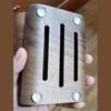 1PC Recycled Walnut Wood Soap Dish Minimalist Design Rectangular Soap Holder Bathroom Soap Tray Nordic Style Accessory 12.8x9.8cm
