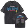 Washed Vintage Bad Bunny Un Verano Sin Ti Graphic T-shirt Men's Fashion Oversized Streetwear Women High Quality Cotton T Shirts