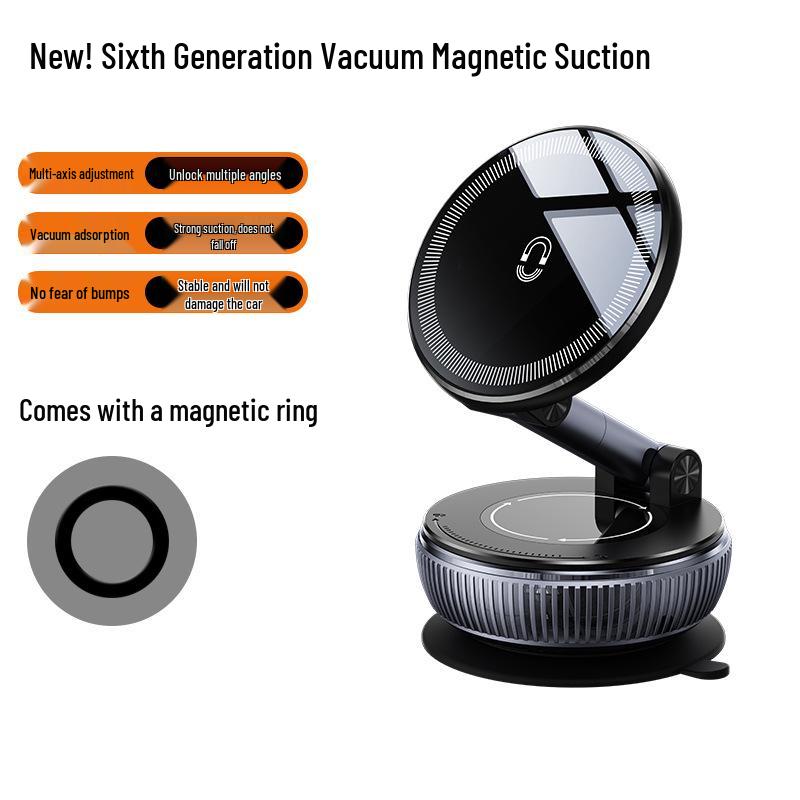 Magnetic Car Phone Holder with Suction Cup – Rotatable & Adjustable for In-Car Navigation