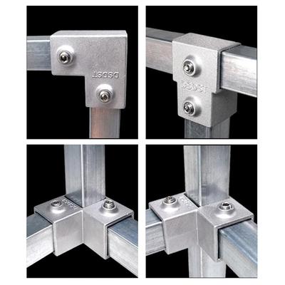 20X20Mm Square Tube Three-Way 25X25Mm 30Mmx30Mm Aluminum Alloy Elbow Joint Connector Accessories Pipe Fixed Joint