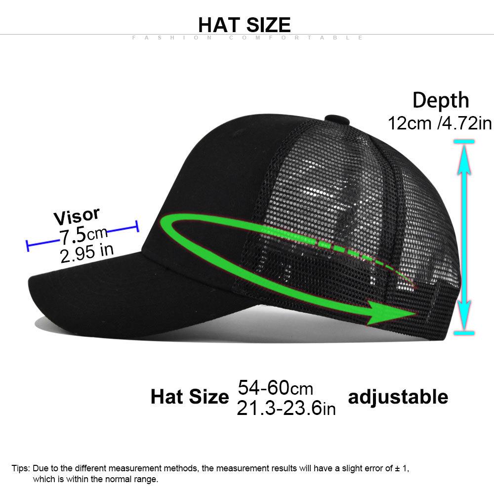 High Quality Mesh Breathable Baseball Cap For Men Women Adjustable Running Outdoor Sport Sun Protection Hat Snapback Trucker Hat