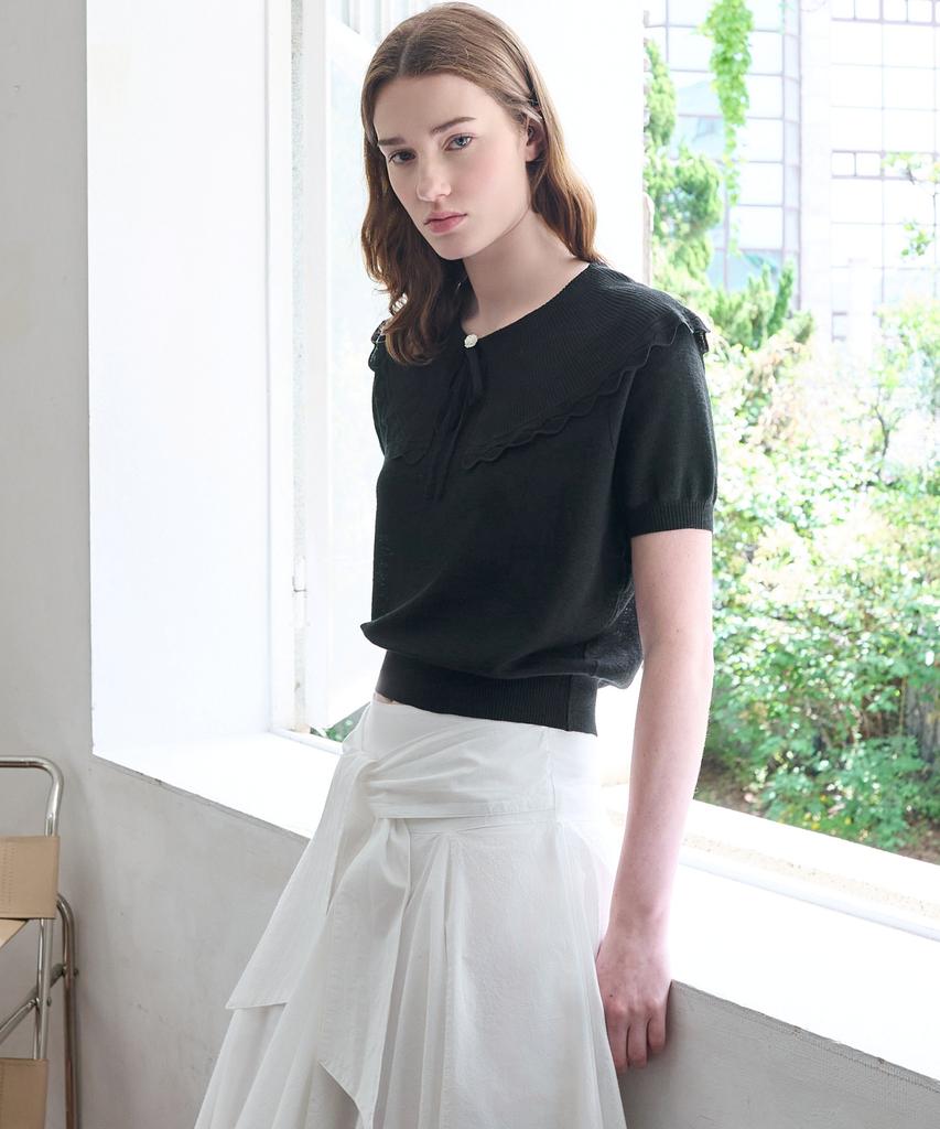 MITTE Cape Collor Kint_Black