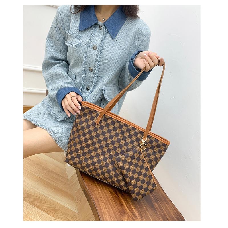 Borsa a mano scozzese vintage, Borsa da donna, Borsa a spalla di grande capacità