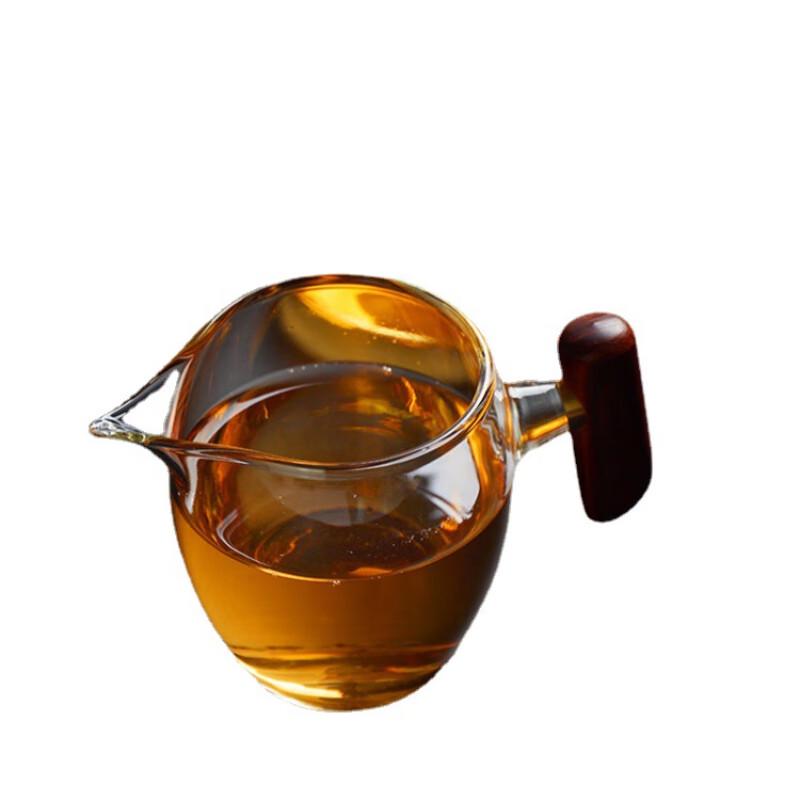 Shangqi Wooden Handle Glass Tea Pitcher