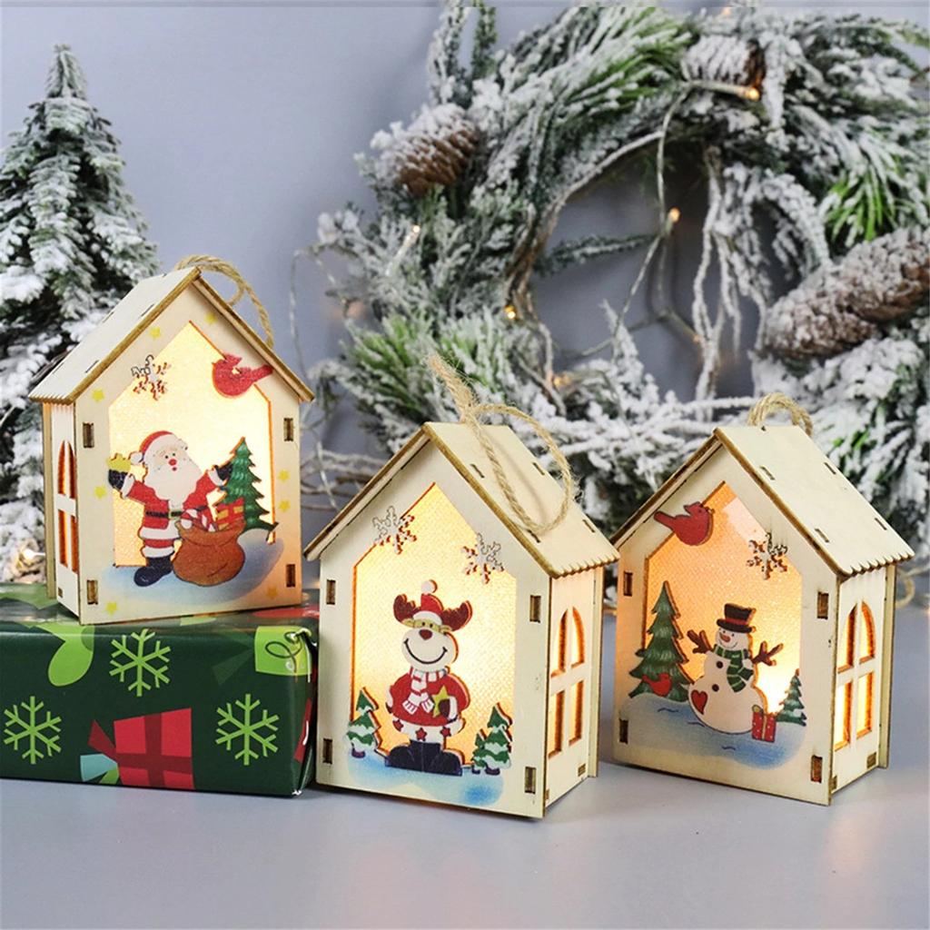 1pcs Festival Led Light Christmas Decorations Night Light Led Christmas Wind Lantern Ornaments Pendant Decoration