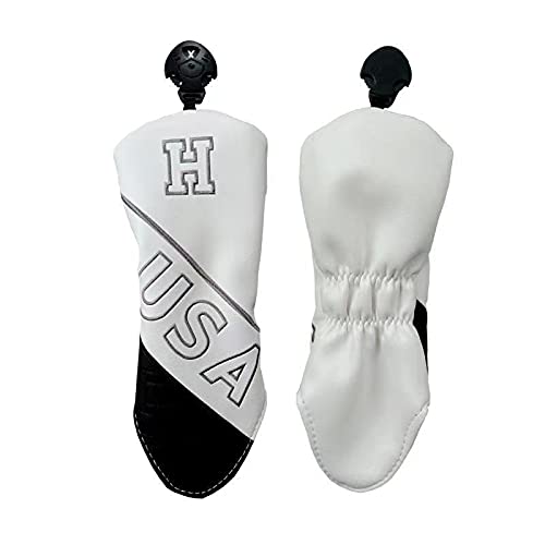 Capac pentru cap Husă pentru golf Husă șofer Husă din lemn Set de huse Utility UT 1 3 5 H SUA 4 piese (alb)