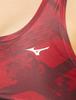 Mizuno Synergy Design Sports Bra with Stretch Crossback Size Small Women's Athlete-Inspired Print, Fit, Design, Gym/Yoga, 32MJ2D68, Burgundy,