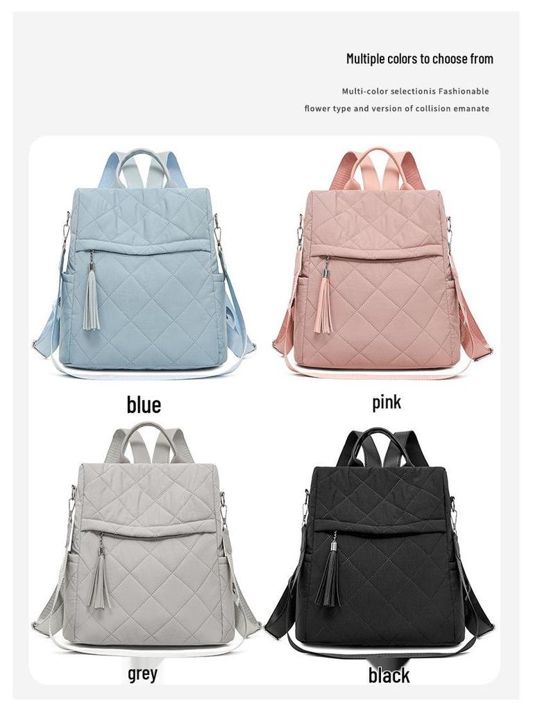 2025 Women's Multi-Use Handbag: Shoulder, Backpack, Crossbody, Plaid Design