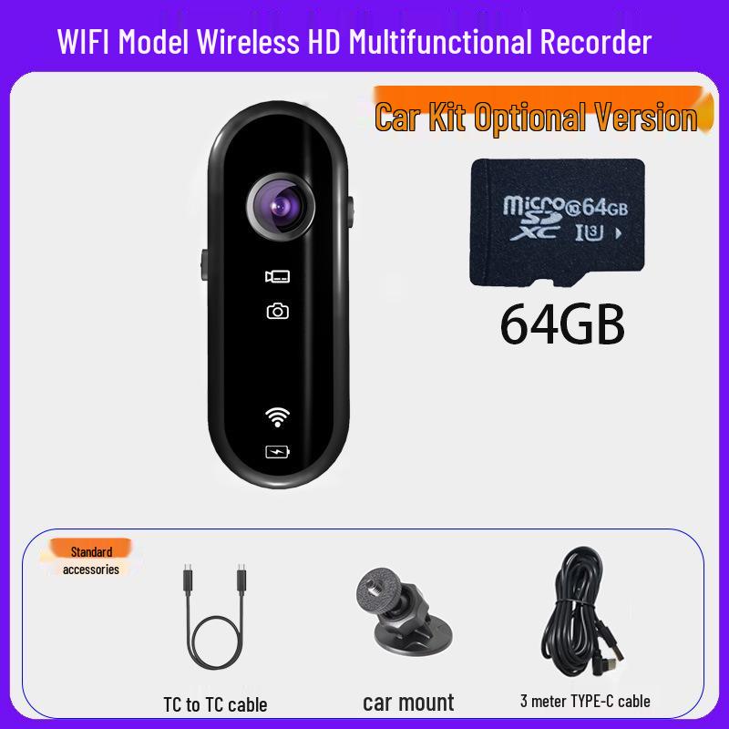 Thumb Action Camera for Cycling & Mountaineering - HD 1080p Ultra-Wide Angle 