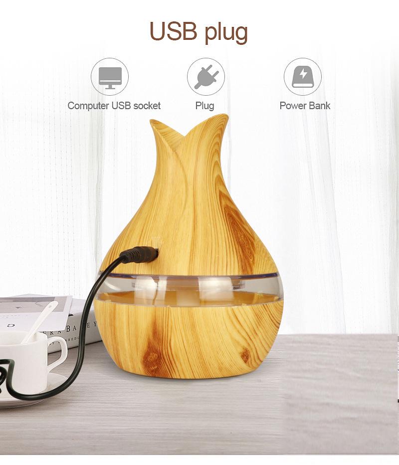 USB Air Purifier & Aromatherapy Humidifier - 300ml Capacity