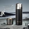 TOMIC Hammered Titanium Insulated Tea Infuser Bottle