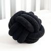 Pute Manuell Flettet Knute 22cm Rund Kuleform Sherpa Elastisk Soveselskap Sofa Dekorasjon Pyntepute Fotograferingspute