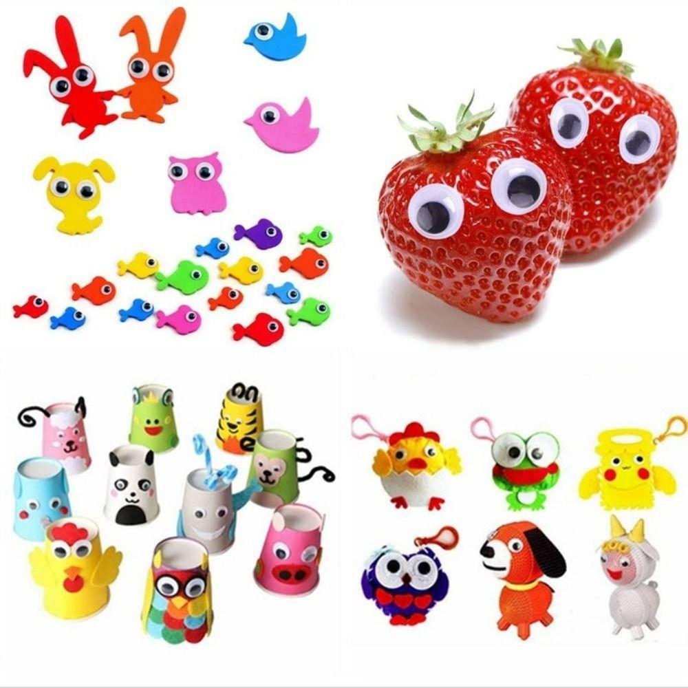 Handmade Self-Adhesive Wiggle Eyes Self-adhesive Moving Eyes Plush Toys Eyes Plush Toys Eyes