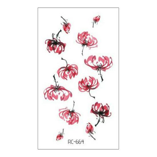 Waterproof Long-lasting Cute Peacock Feather Temporary Tattoo Stickers for Women