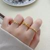 Medieval Vintage Micro-Inlaid Zircon Bow Open Ring Women'S Retro Light Luxury Niche High-End Index Finger Ring