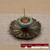 Ceramic Lotus Backflow Incense Burner & Stick Holder Ornament