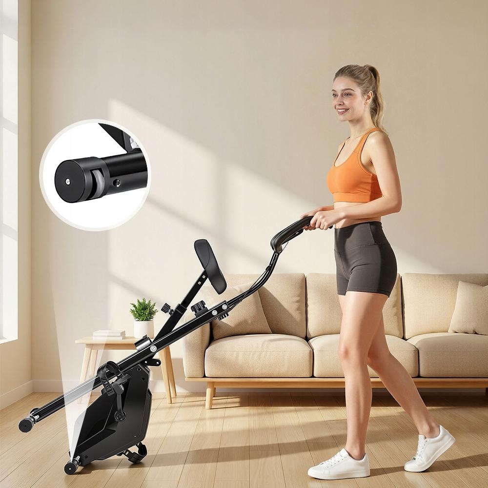 Magnetic Bike Quiet YZJ-508-DZ Folding Exercise Stationary Adjustment 120kg LCD